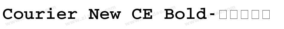 Courier New CE Bold字体转换